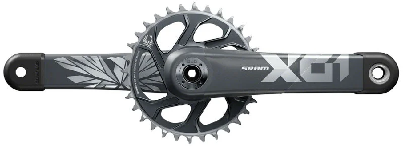 bicycle brake alignment-SRAM Crankset X01 Eagle Superboost+ DUB 12s w Direct Mount 32T X-SYNC 2 Chainring Lunar Polar (DUB Cups/Bearings not included) C2