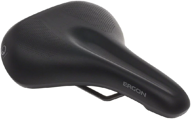 bicycle parts tires-Ergon ST Gel Saddle - Chromoly Black Womens Small/Medium