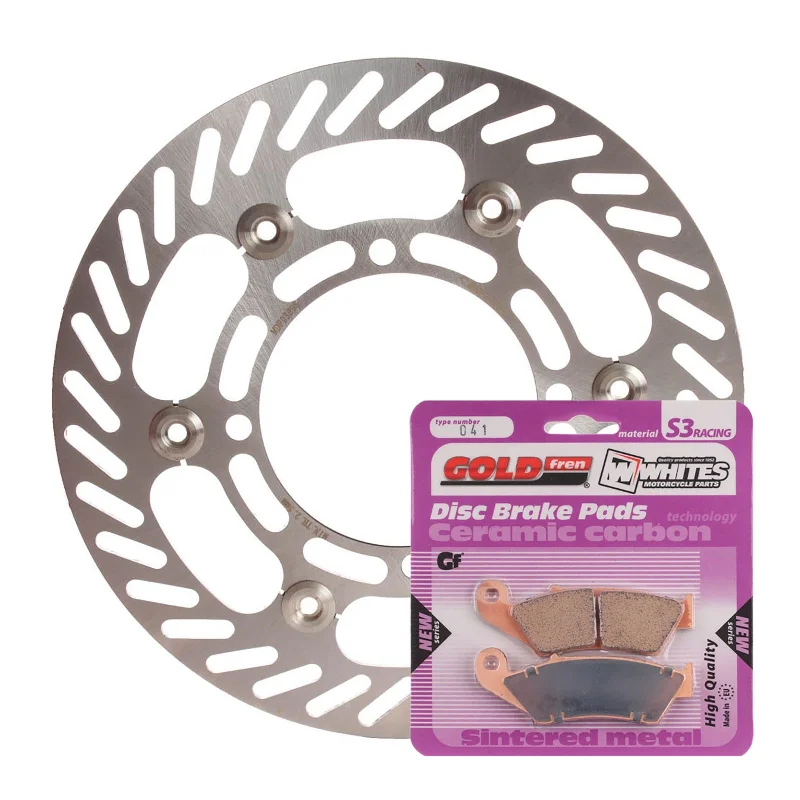 bicycle indoor setup-BRAKE DISC & PAD FRONT KIT - KAW KX250F 04-05