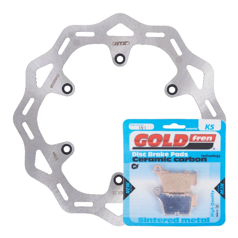 bicycle rust shield-BRAKE DISC & PAD REAR KIT - KTM SX 220MM DISC - WAVE