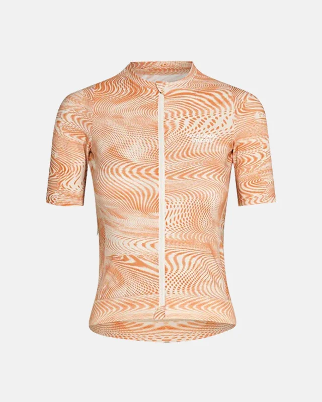 bicycle valve adapter-Women's Essential Jersey - Orange Psych