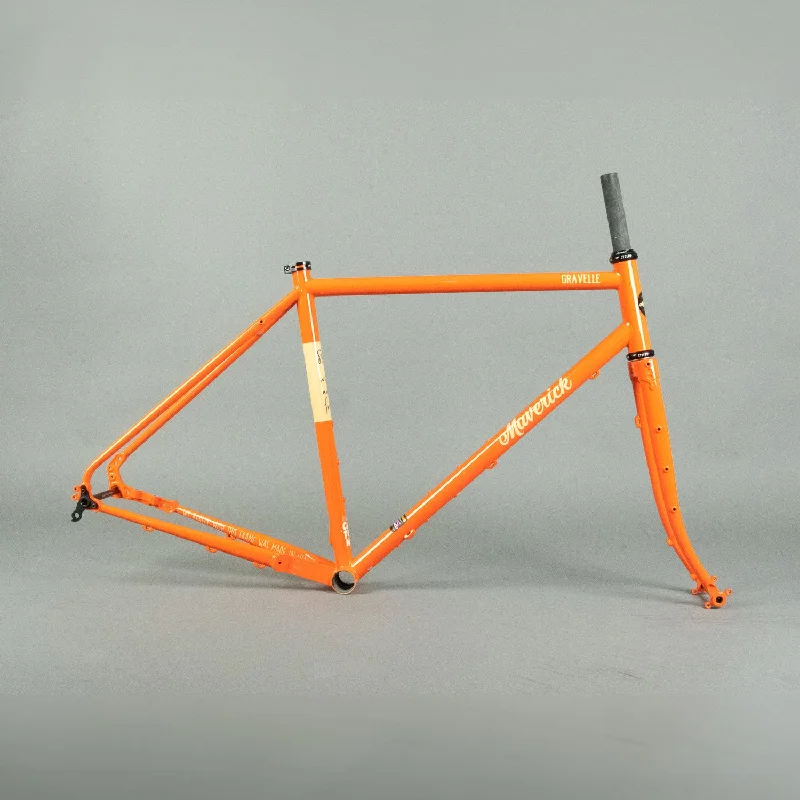 bicycle theft tires-Gravelle Touring Frame Orange