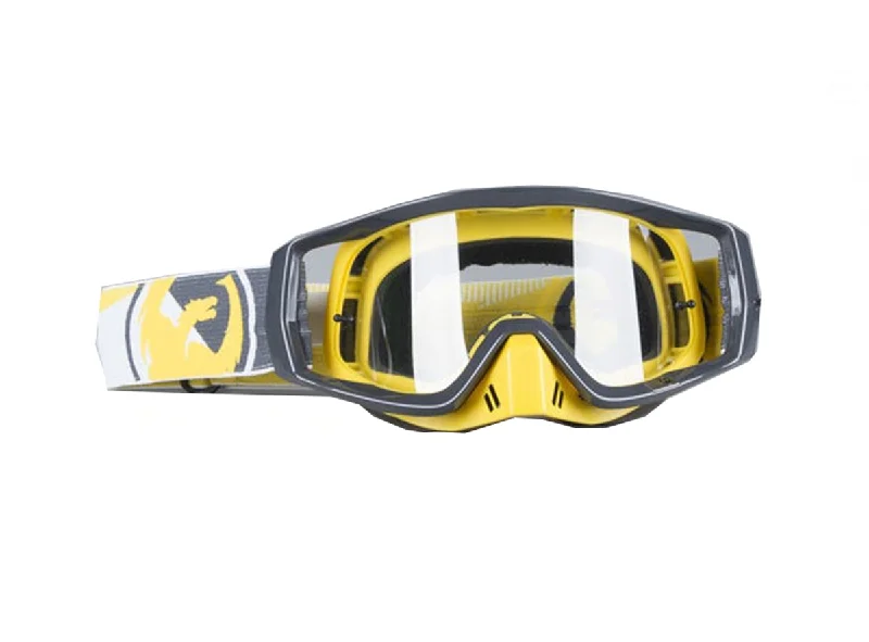 bicycle custom tires-Dragon Alliance Vendetta Snow Goggle - Angle Yellow-Black