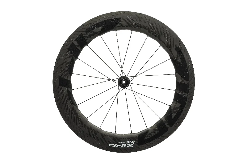 bicycle theft tires-Zipp 858 NSW Carbon Tubeless 700c Front Wheel