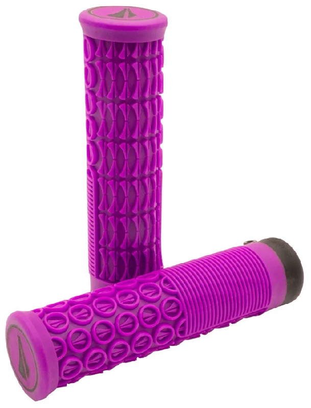 bicycle workout frame-SDG Thrice 33 Lock-On MTB Grips - Purple