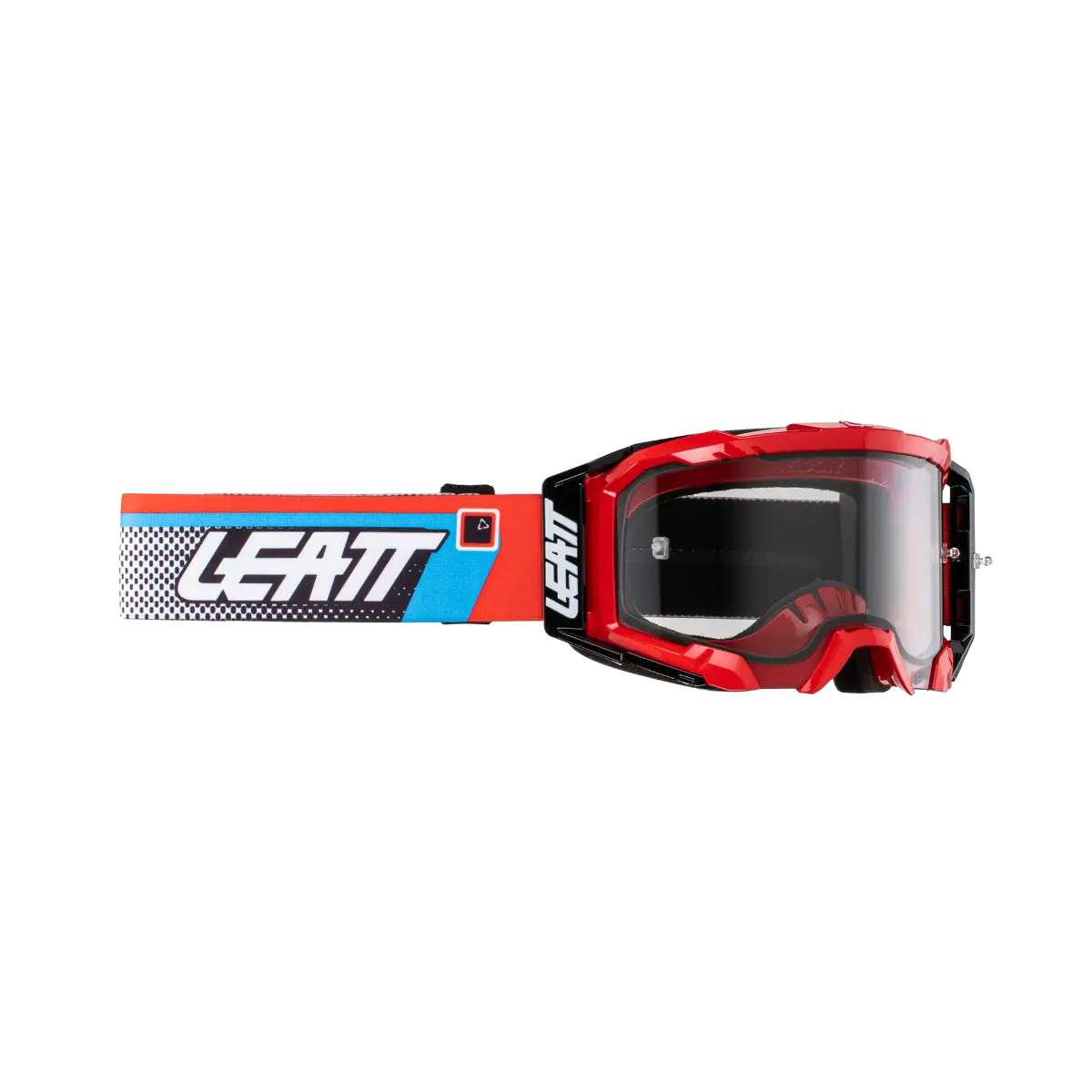 bicycle pedal weight-Leatt Velocity 5.5 MTB Goggle - Red-Light Gray - 2024