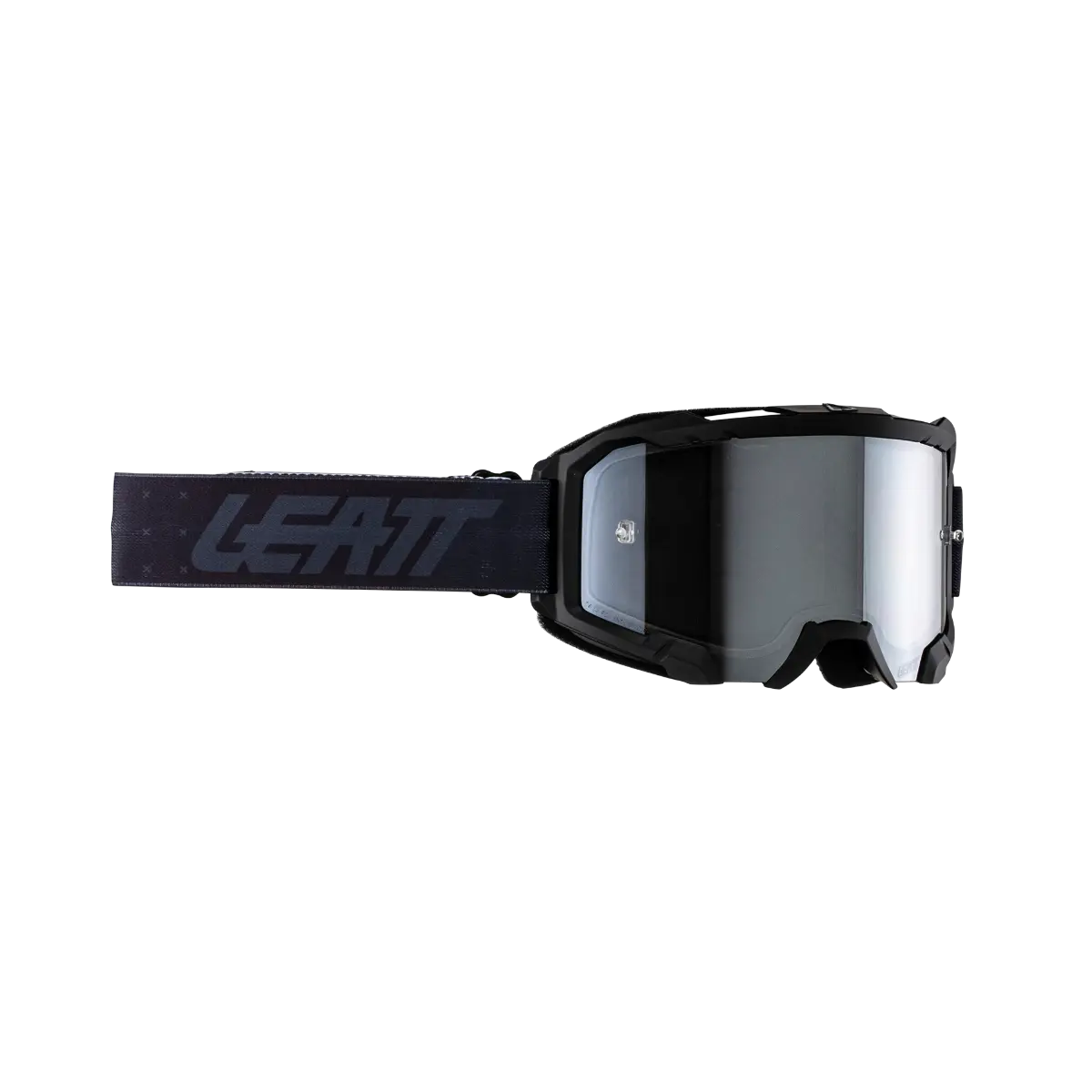 bicycle spoke pattern-Leatt Velocity 4.5 Iriz MTB Goggle - Stealth-Silver - 2024