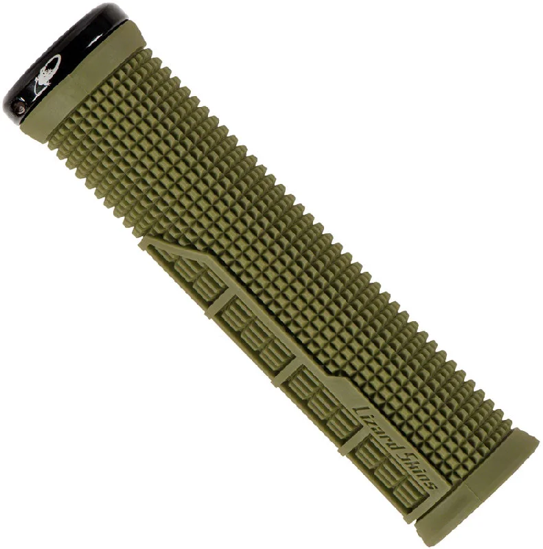 bicycle pad replacement-Lizard Skins Machine Grip - Olive Green Single Sided Lock-On