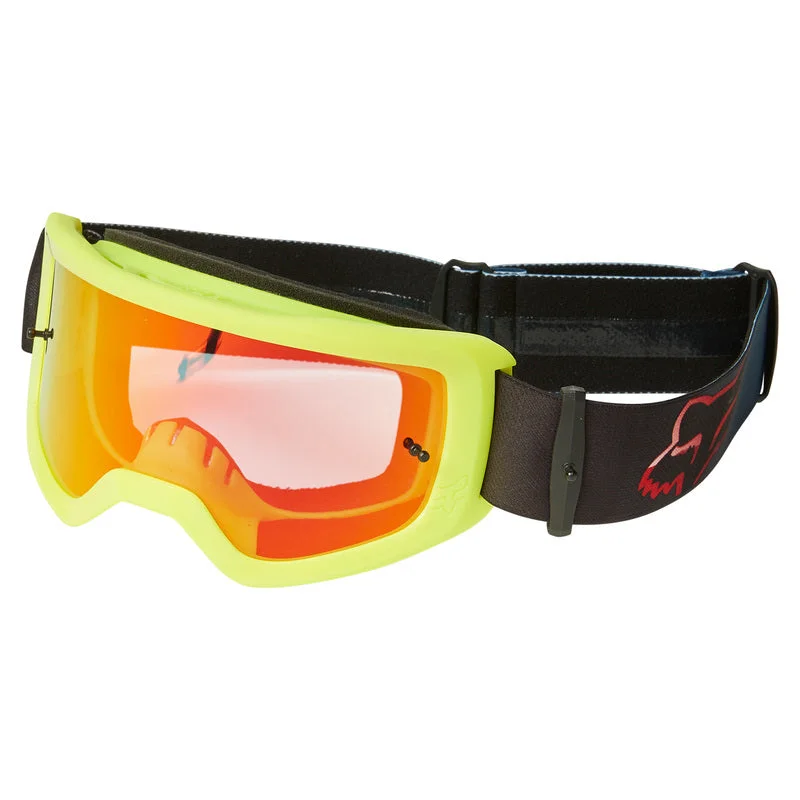 bicycle cleat shield-Fox Racing Main Venz Goggle - Spark - Flo Red