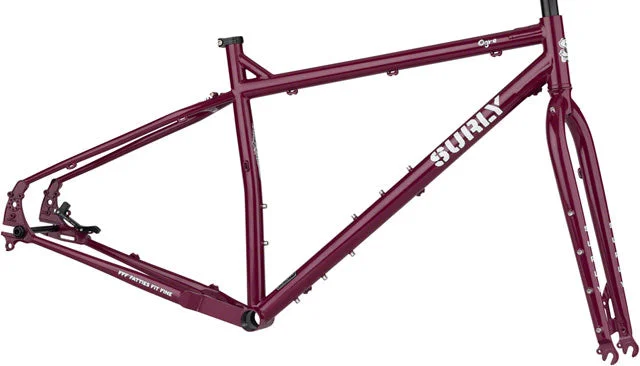 bicycle club tires-Ogre Frameset - Fermented Plum