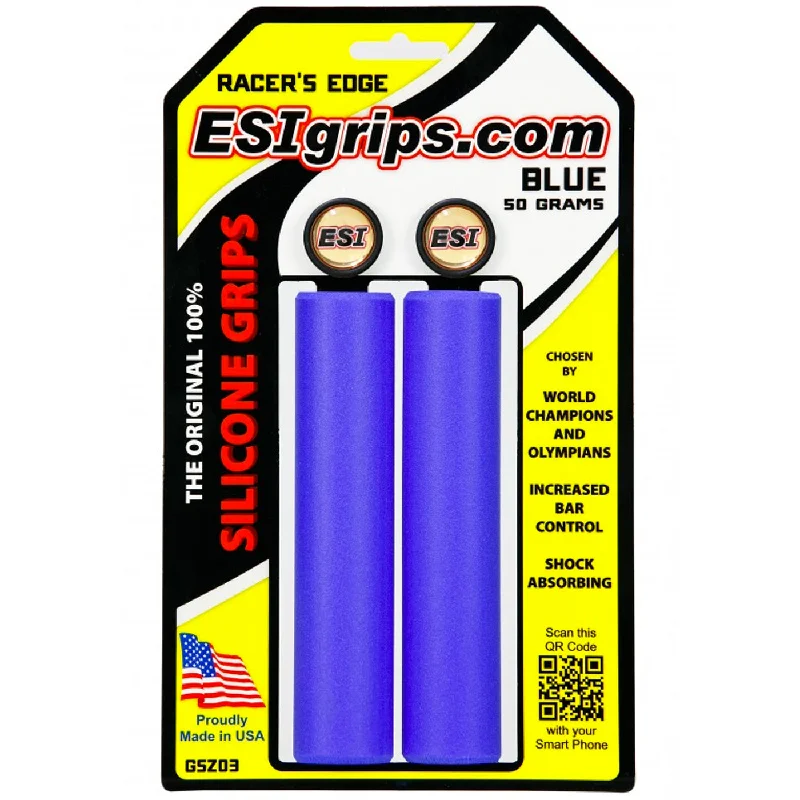 bicycle health tires-Manopole Esigrips Racer’s Edge - Blu