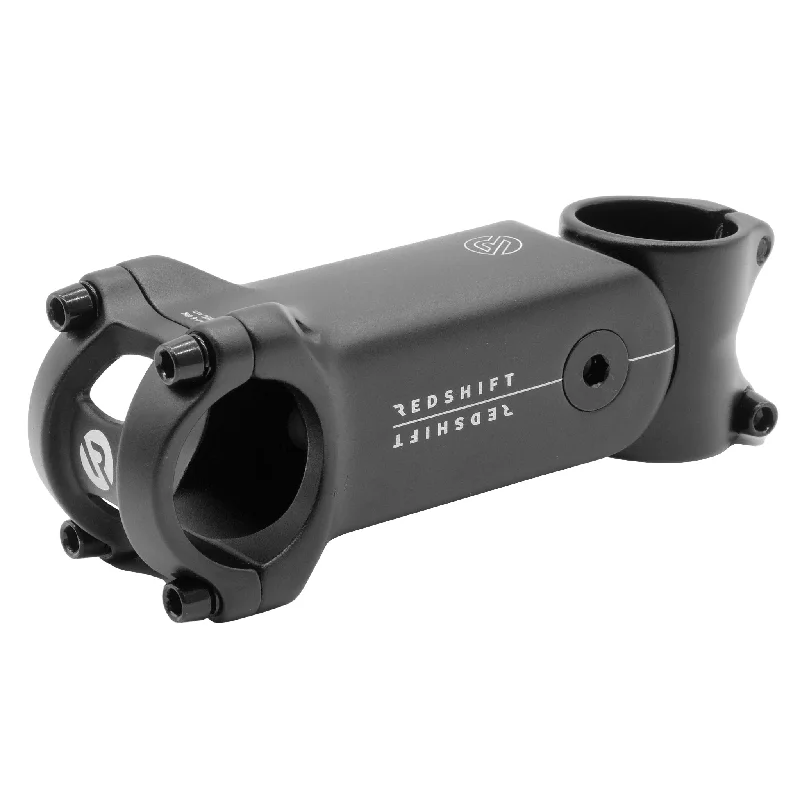 bicycle gear tuning-Redshift Sports ShockStop Pro Suspension Stem - 90mm 31.8 Clamp. +/-6 1 1/8" Aluminum BLK