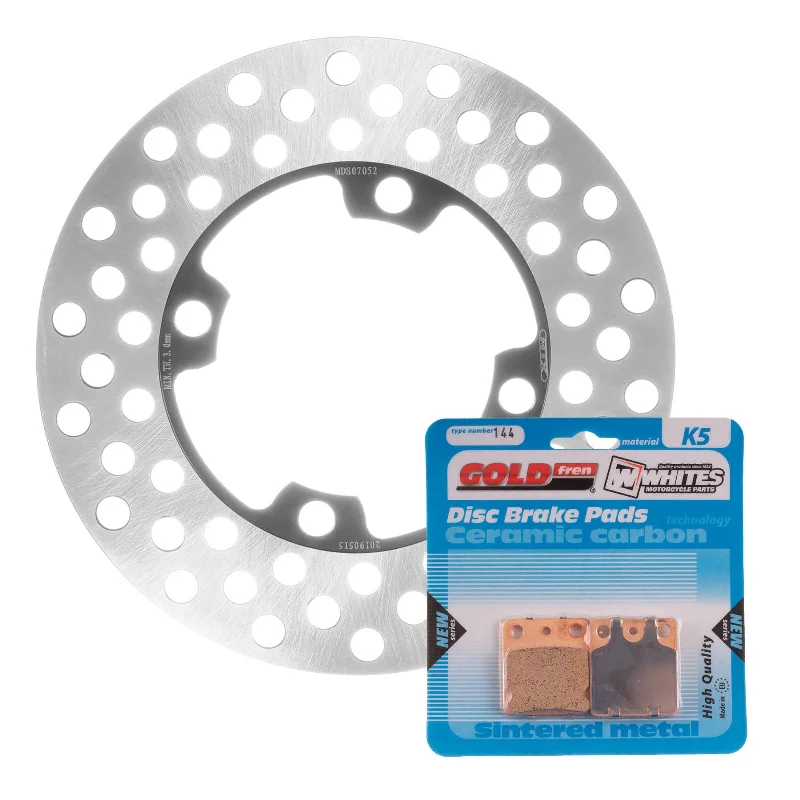 bicycle hub width-BRAKE DISC & PAD FRONT KIT - YAM YFM350FA BRUIN 04-06