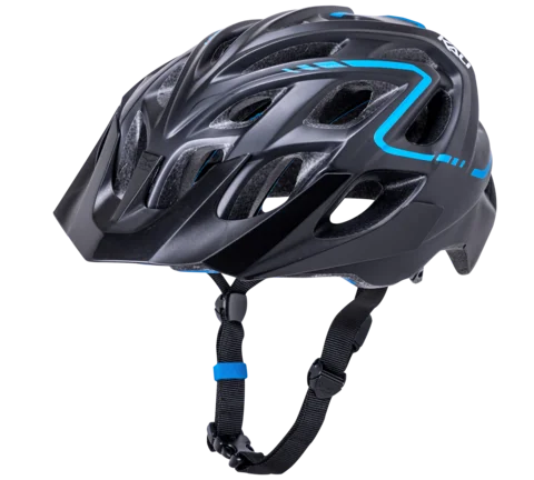 bicycle tire patch-Kali Chakra Plus Reflex MTB Helmet - Matt Black-Blue