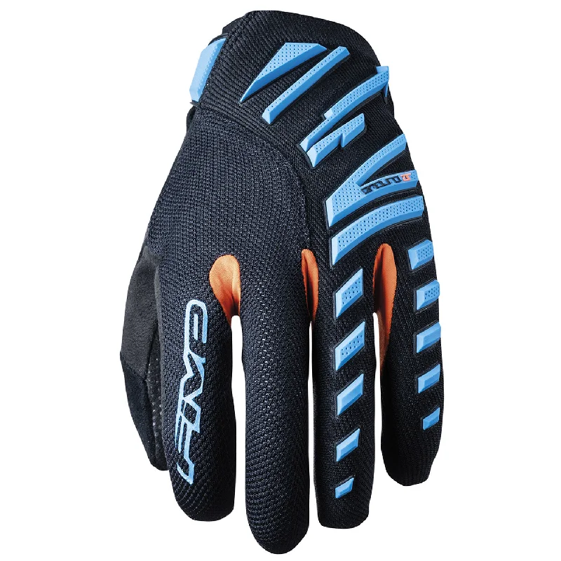 bicycle handlebar tires-Guanti Five Enduro Air - Azzurro