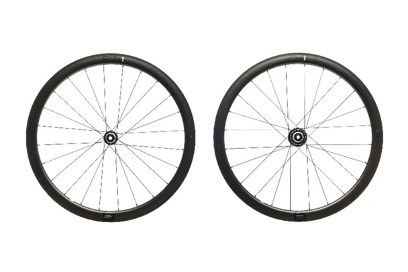 bicycle shoes tires-Giant SLR 1 42 Carbon Tubeless 700c Wheelset