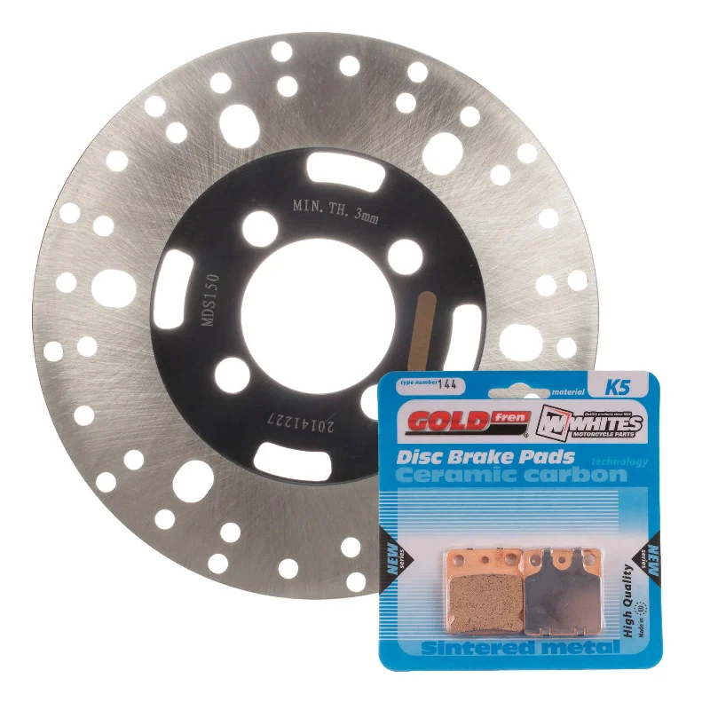 bicycle trail angle-BRAKE DISC & PAD FRONT KIT - YAM YFM350FW BIG BEAR 99