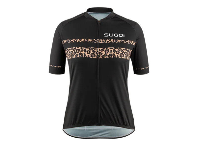 bicycle chain tool-Sugoi Evolution Zap 2 Short Sleeve Jersey - Womens - Black-Leopard