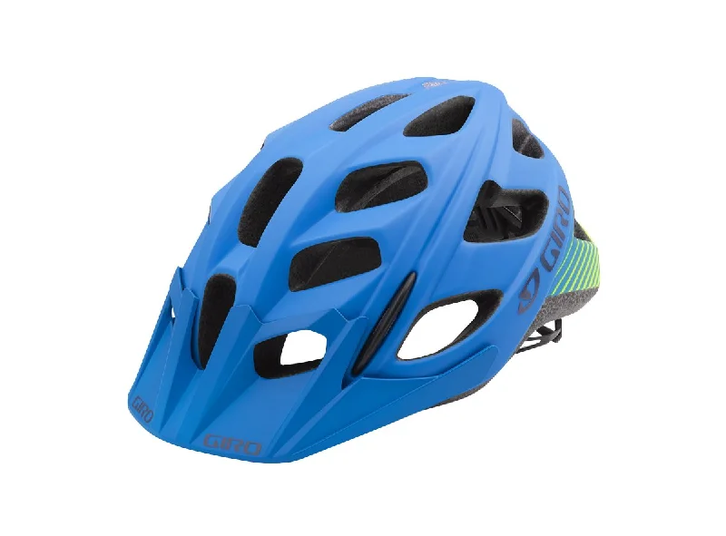 bicycle rotor shield-Giro Hex MTB Helmet - Matt Blue-Lime