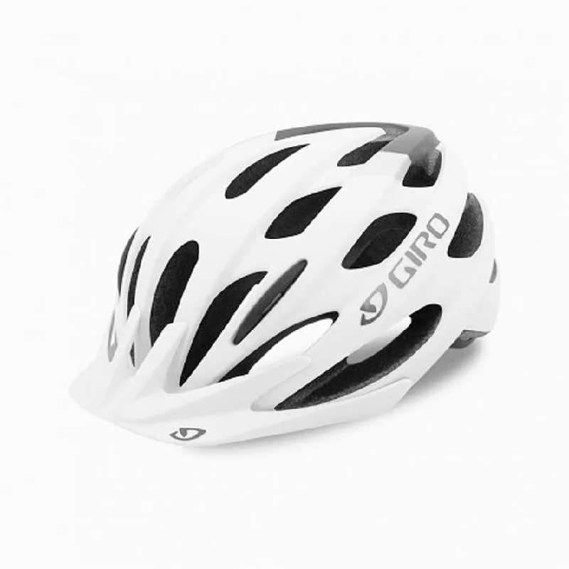 bicycle brake tires-Giro Revel MTB Helmet - Matt White-Gray