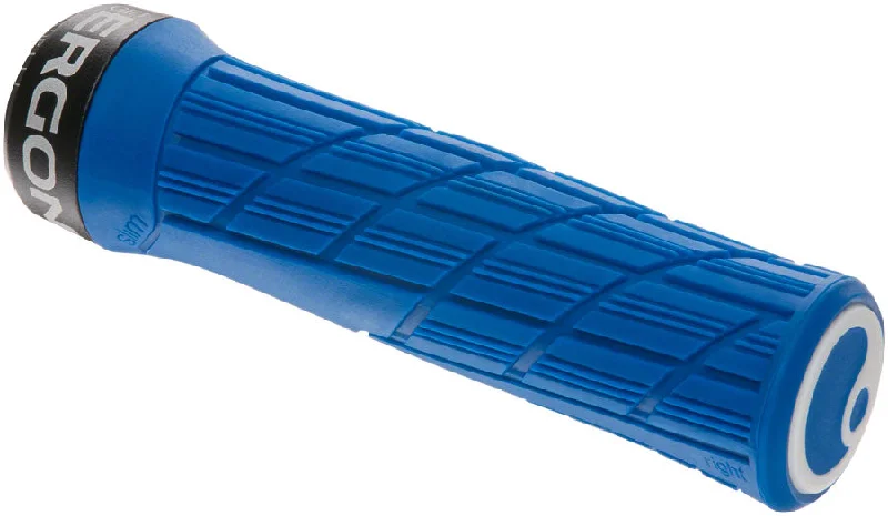 bicycle rust prevention-Ergon GE1 Evo Slim Grips - Midsummer Blue Lock-On