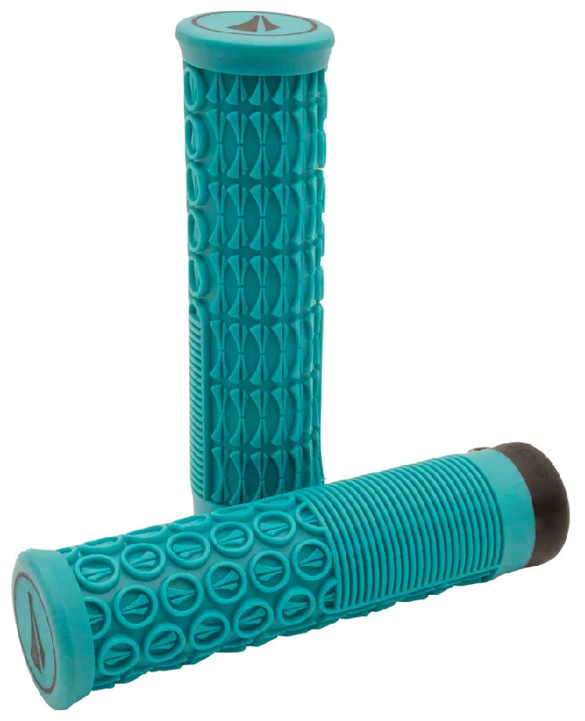 bicycle health tires-SDG Thrice 33 Lock-On MTB Grips - Turquoise