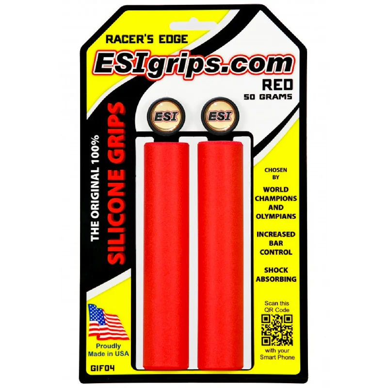 bicycle stunt tires-Manopole Esigrips Racer’s Edge - Rosso