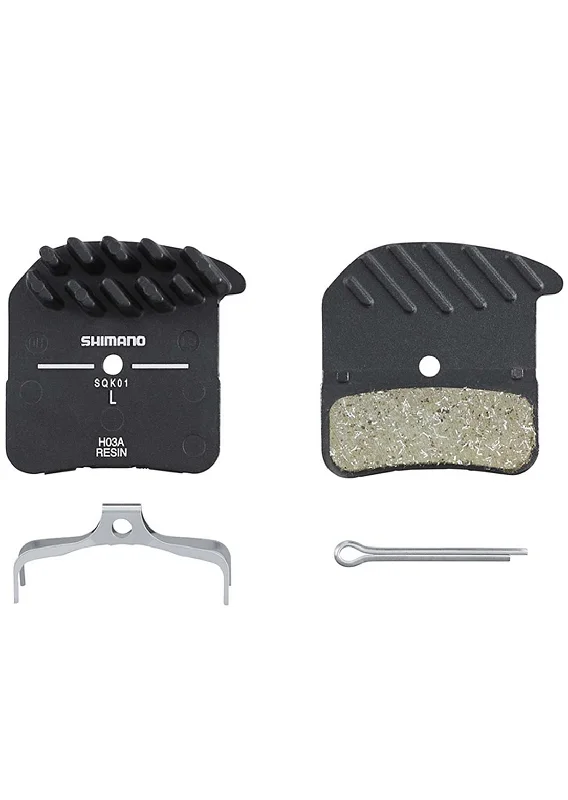 bicycle valve guard-Shimano H03A Resin Disk Brake Pad with Fin & Spring