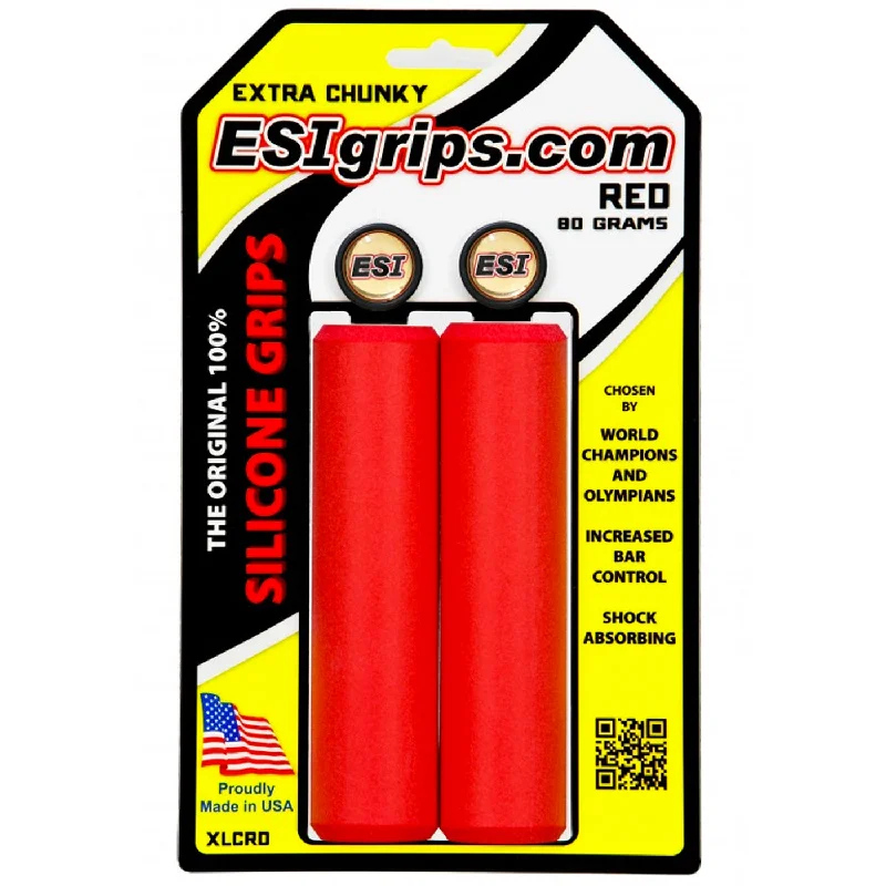 bicycle BMX tires-Manopole Esigrips Extra Chunky - Rosso