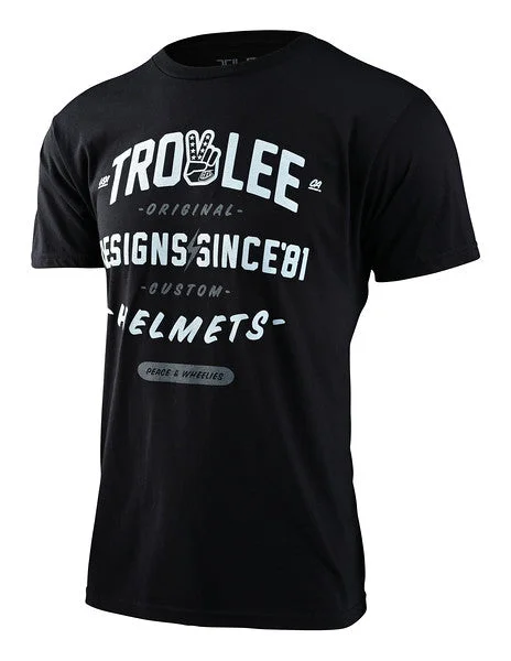 bicycle stand tires-Troy Lee Designs Roll Out Short Sleeve Tee - Black Heather