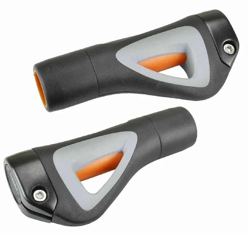 bicycle rust guard-Hafny HF-150 Bicycle Mountain Bike Handlebar Grips Black-Gray