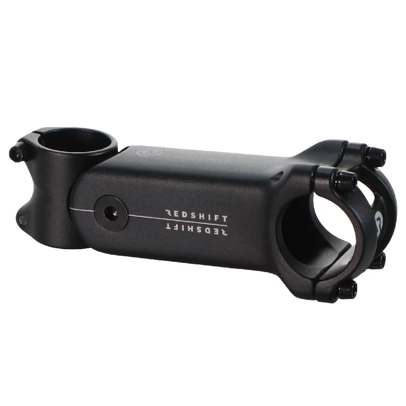 bicycle gear tires-Redshift Sports ShockStop Stem - 110mm 31.8 Clamp +/-6 1 1/8" Aluminum Black