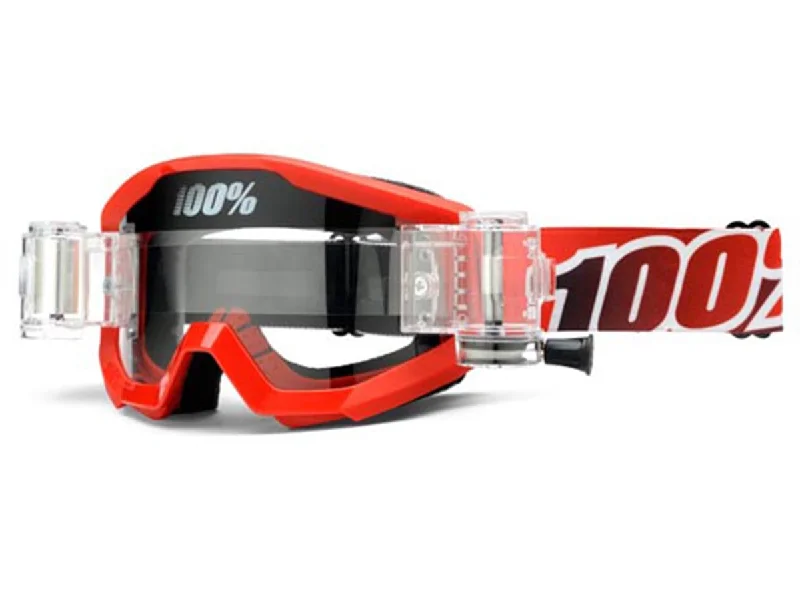 bicycle horn tires-100% Strata SVS MTB Goggle - Furnace - Red