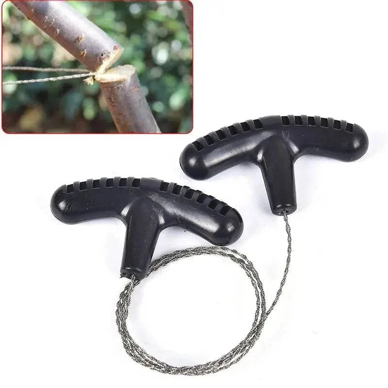 bicycle shorts frame-Manual Hand Steel Travel Tools Outdoor Camping Hiking Rope Chain Saw Practical Portable Emergency Survival Gear Steel Wire Kits