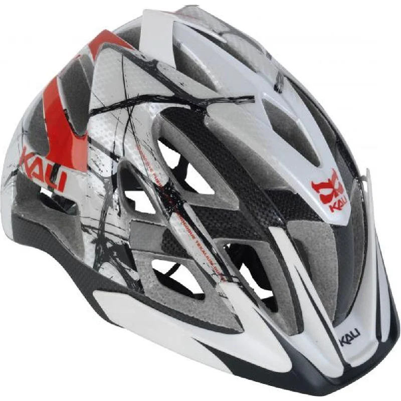 bicycle chain maintenance-Kali Avita Composite MTB Helmet - Tangled - Red