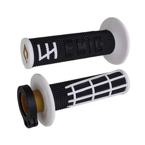 bicycle socks frame-ODI MX V2 EMIG 2.0 LOCK ON GRIP 2T/4T - BLACK/WHITE