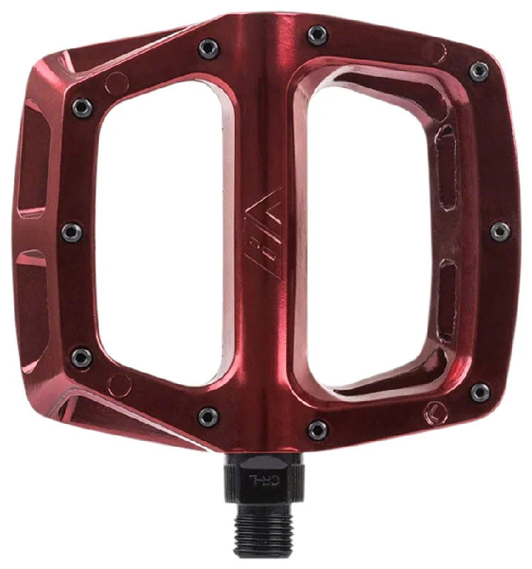 bicycle brake fix-DMR V8 Pedals - Platform Aluminum 9/16" Electric Red