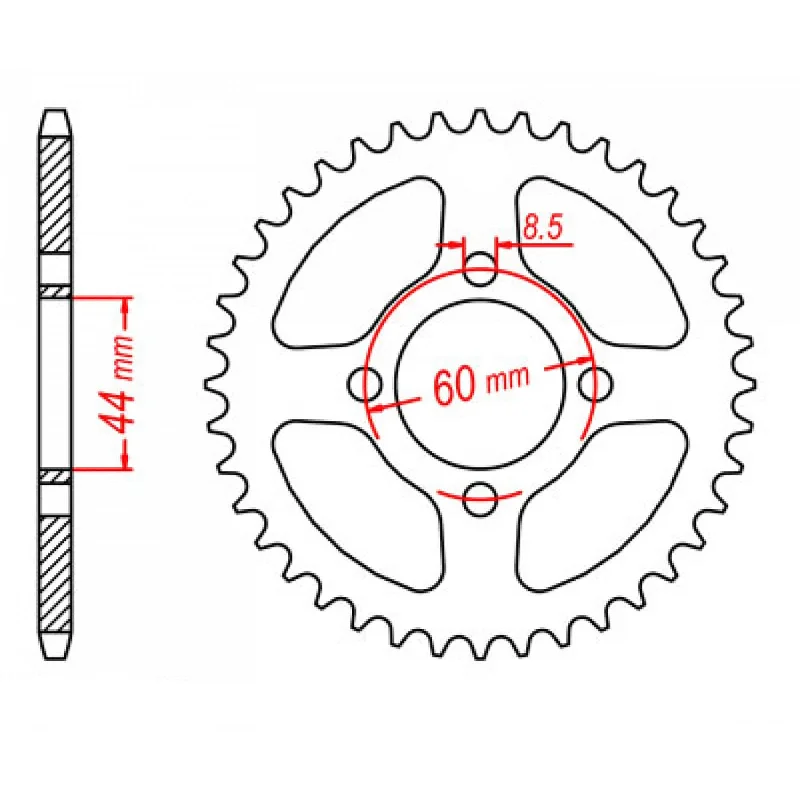 bicycle lubricant type-MTX 832 Steel Rear Sprocket #420 (41T) (11-492-41)