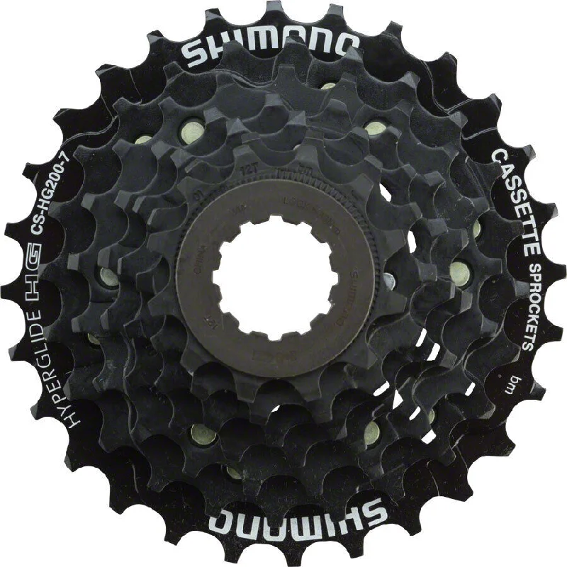 bicycle shock absorber-Shimano CS-HG200 7 Spd Cassette 12-28T -Live4Bikes