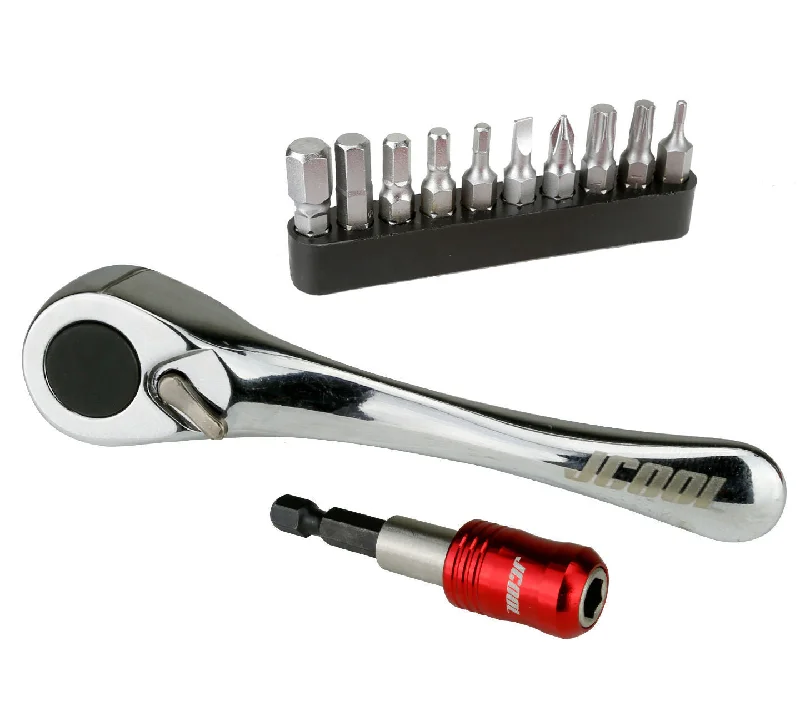 bicycle wheelset choice-CYCLE ENTHUSIASTS "MUST HAVE" ITEM COMPACT MINI RATCHET MULTI TOOL BIKE KIT IN CASE VERY HIGH QUALITY RED  RRP £25