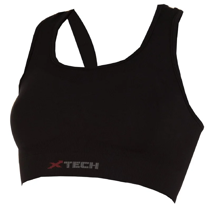 bicycle parking frame-Reggiseno Xtech Sport Top Double - Nero