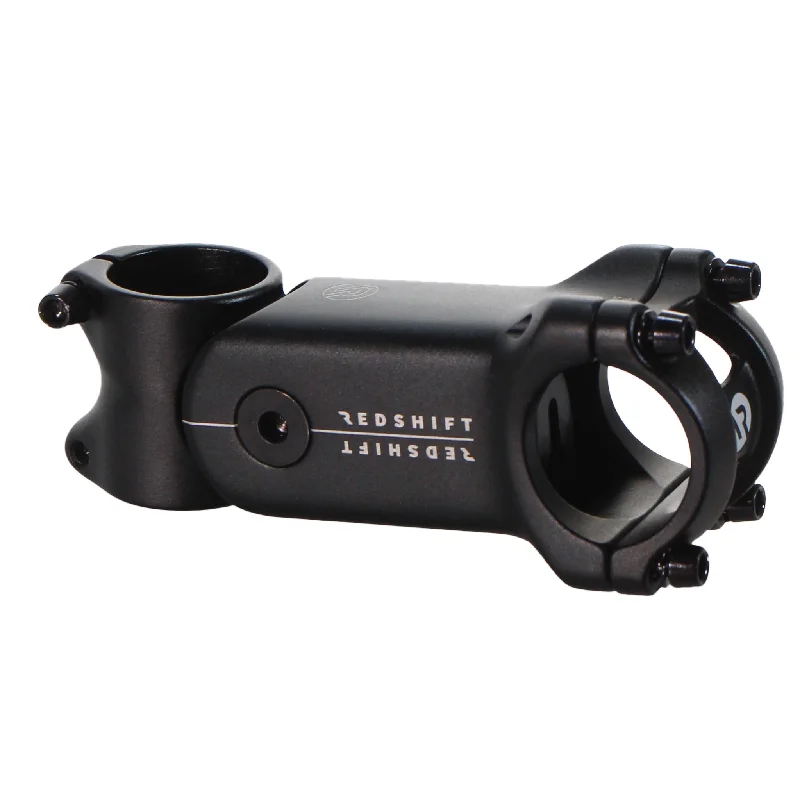 bicycle stem tires-Redshift Sports ShockStop Stem - 90mm 31.8 Clamp +/-6 1 1/8" Aluminum Black