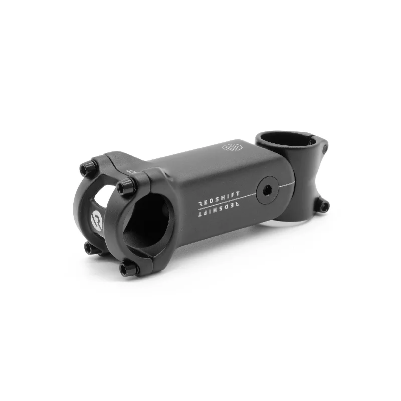 bicycle handlebar swap-Redshift Sports ShockStop Stem - 80mm 31.8 Clamp +30 1 1/8" Aluminum Black