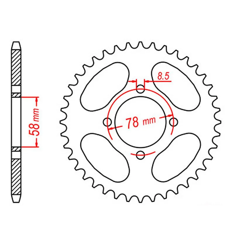 bicycle camping gear-MTX 815 Steel Rear Sprocket #520 (35T) (11-103-35)