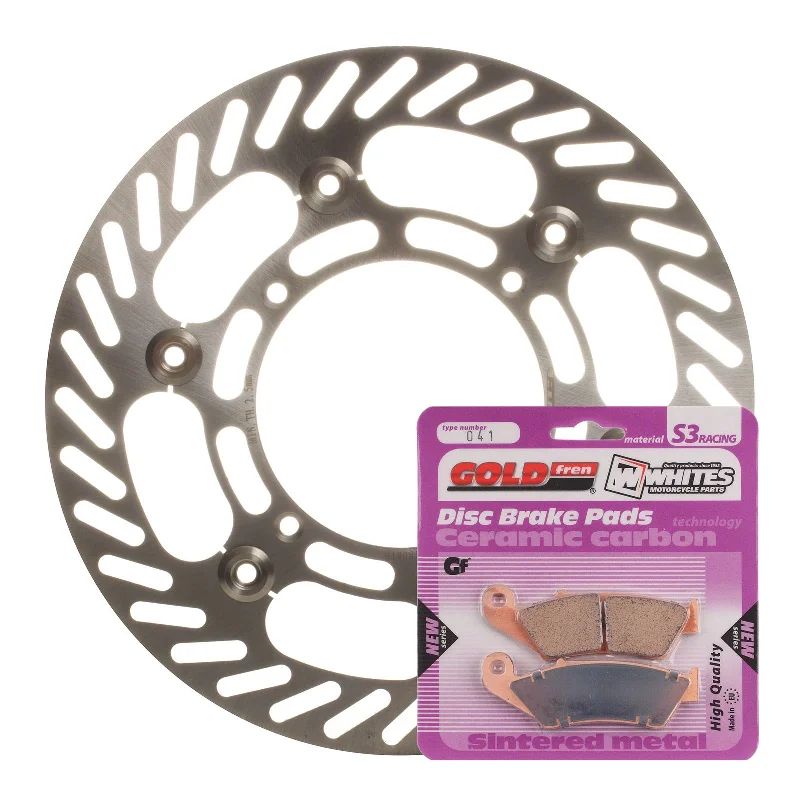 bicycle BMX frame-BRAKE DISC & PAD FRONT KIT - KAW KX250F 04-05