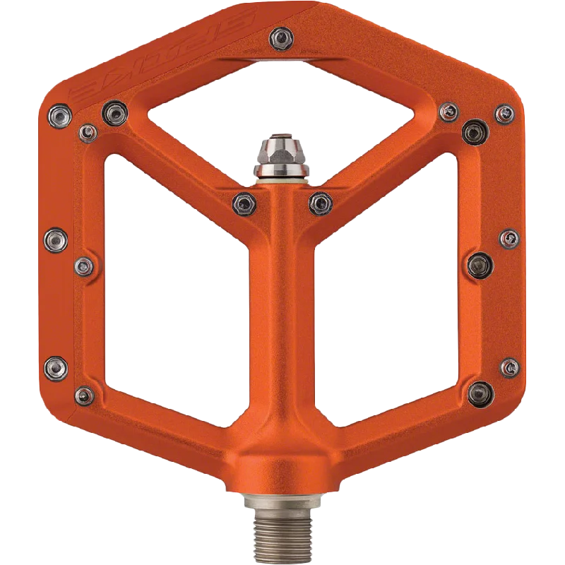 bicycle cleat wear-Spike Pedal Pltfrm Alm 9/16" - Orange