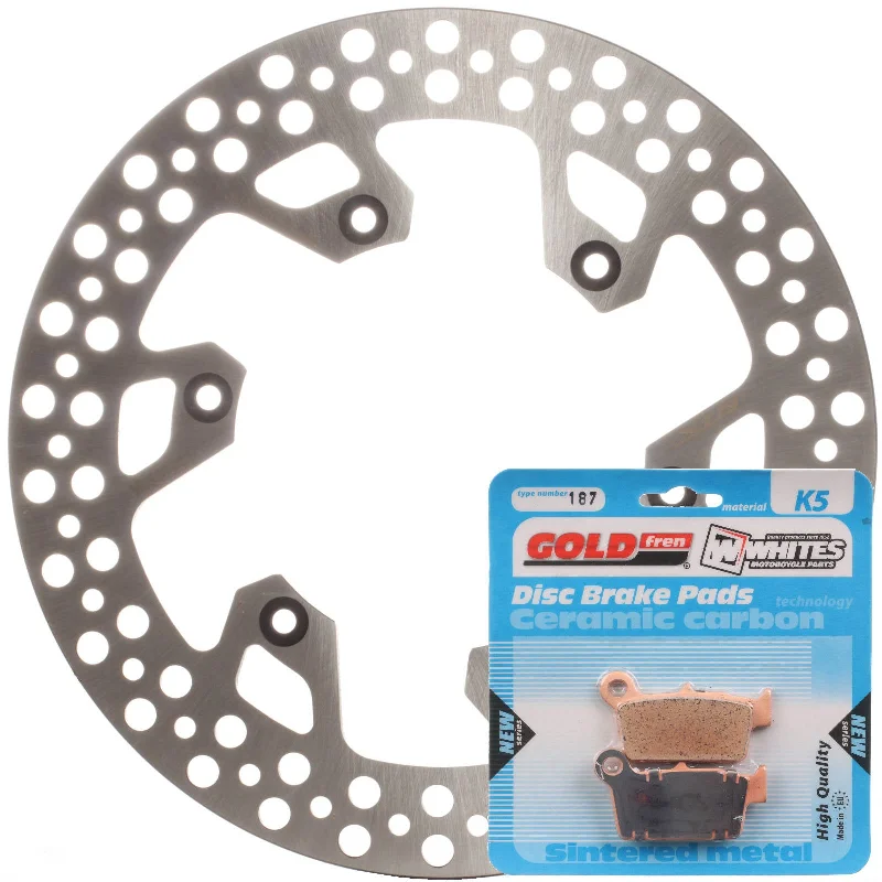 bicycle valve shield-BRAKE DISC & PAD REAR KIT - YAM YZ125 03-20