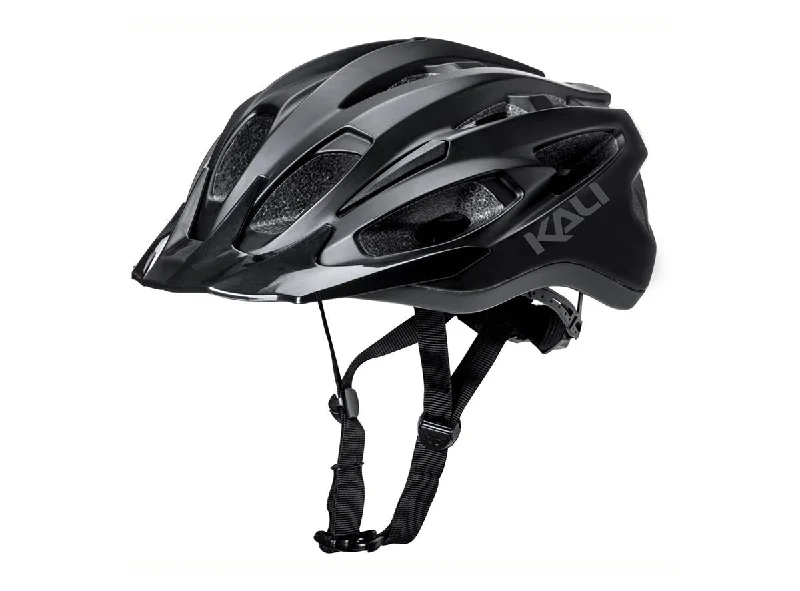 bicycle dropout style-Kali Alchemy Solid MTB Helmet - Black-Gun Metal