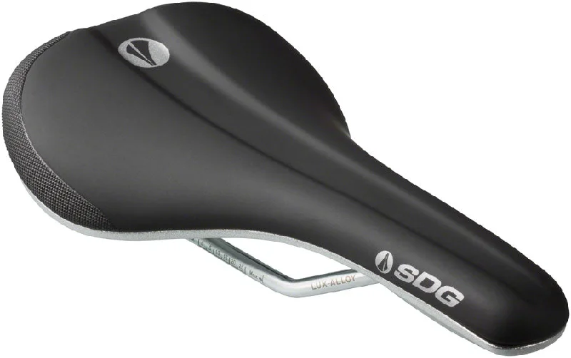 bicycle pump guard-SDG Bel-Air V3 Galaxic Saddle Lux Rails Black/Silver