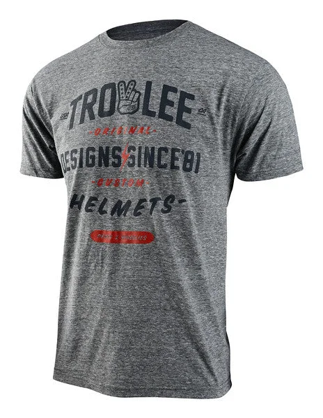 bicycle valve tires-Troy Lee Designs Roll Out Short Sleeve Tee - Ash Heather